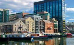 Houseboats in Grand Canal Dock