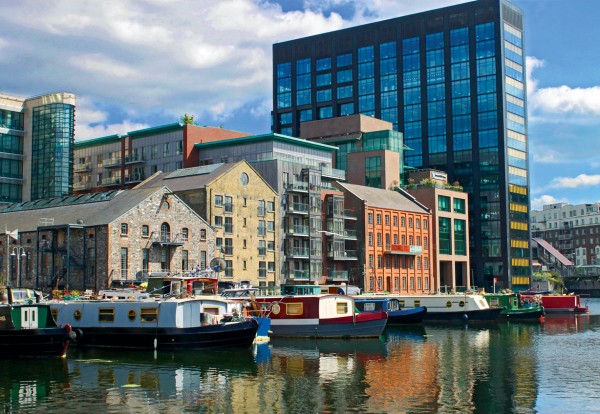 Houseboats in Grand Canal Dock